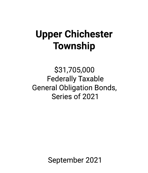 FSLPF served as financial advisor to the Upper Chichester Township
