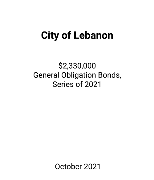 FSLPF served as financial advisor to the City of Lebanon