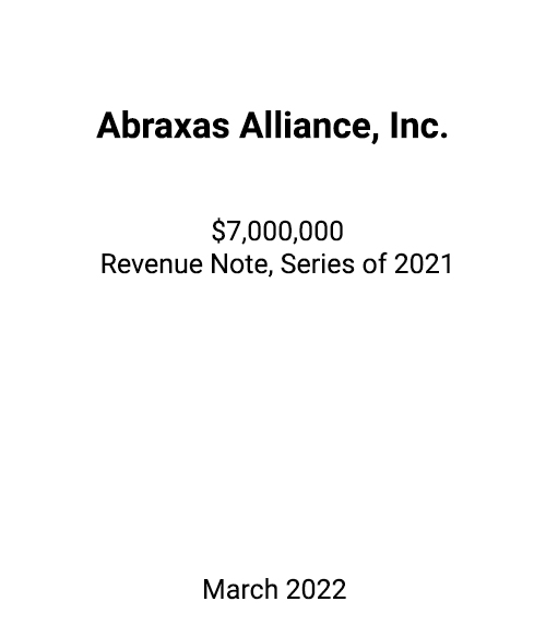 FSLPF served as financial advisor to Abraxas Alliance, Inc.
