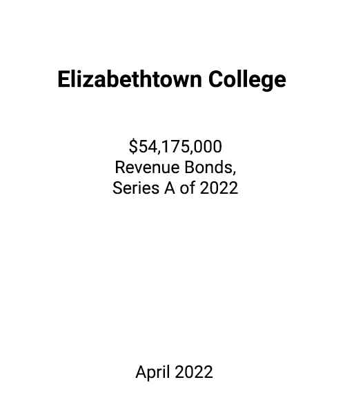 FSLPF served as financial advisor to Elizabethtown College
