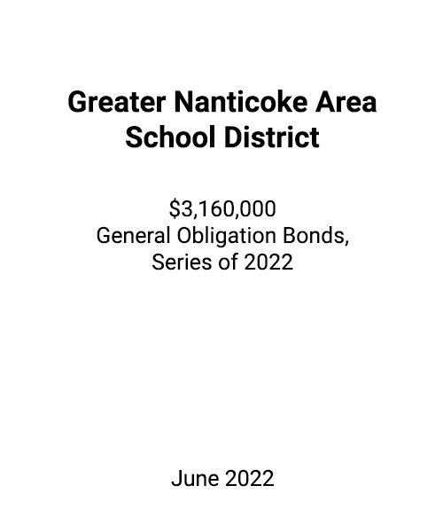 FSLPF served as financial advisor to Greater Nanticoke Area School District