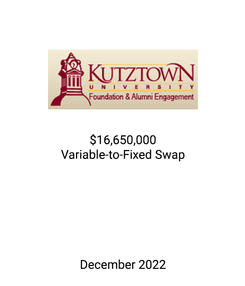 FSLPF served as financial advisor to Kutztown University Foundation, Inc.