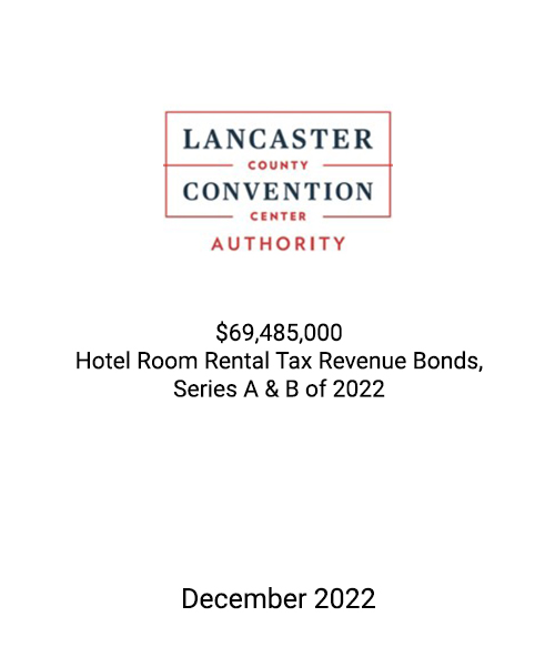 FSLPF served as financial advisor to Lancaster County Convention Center Authority