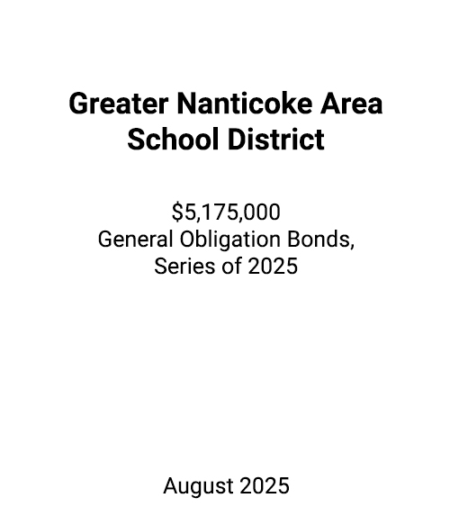 FSLPF served as financial advisor to Greater Nanticoke Area School District